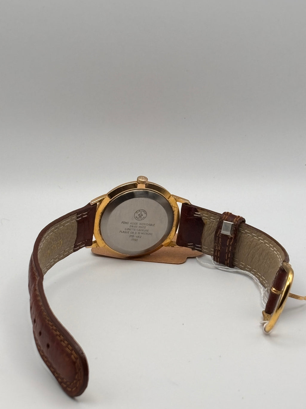 Cauny Prima Vintage Dress Watch – Swiss Made – 17 Jewels – Gold Plated – Serviced Strap