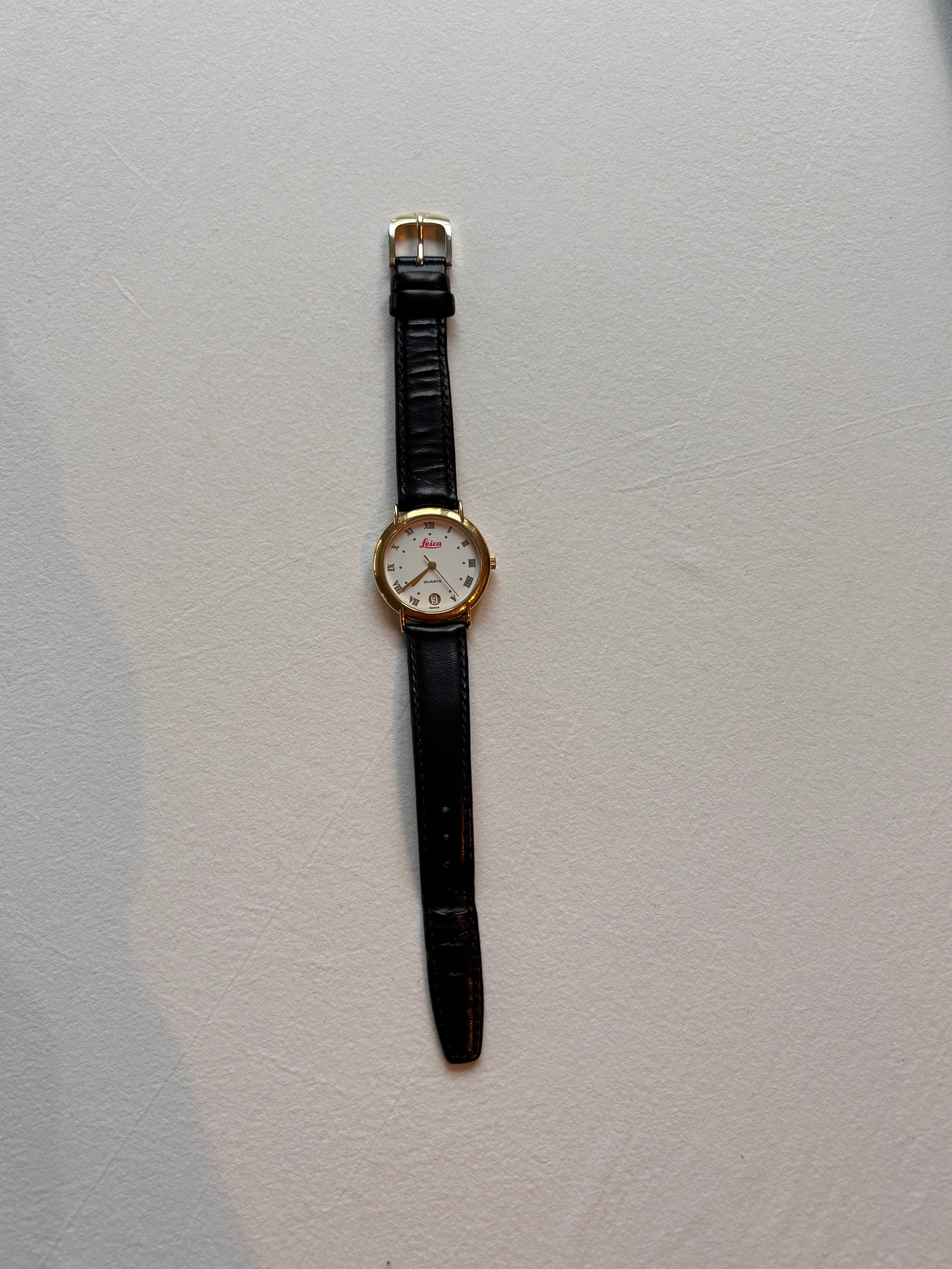 Leica Quartz Vintage Watch – Gold Tone – Presentation Box Included