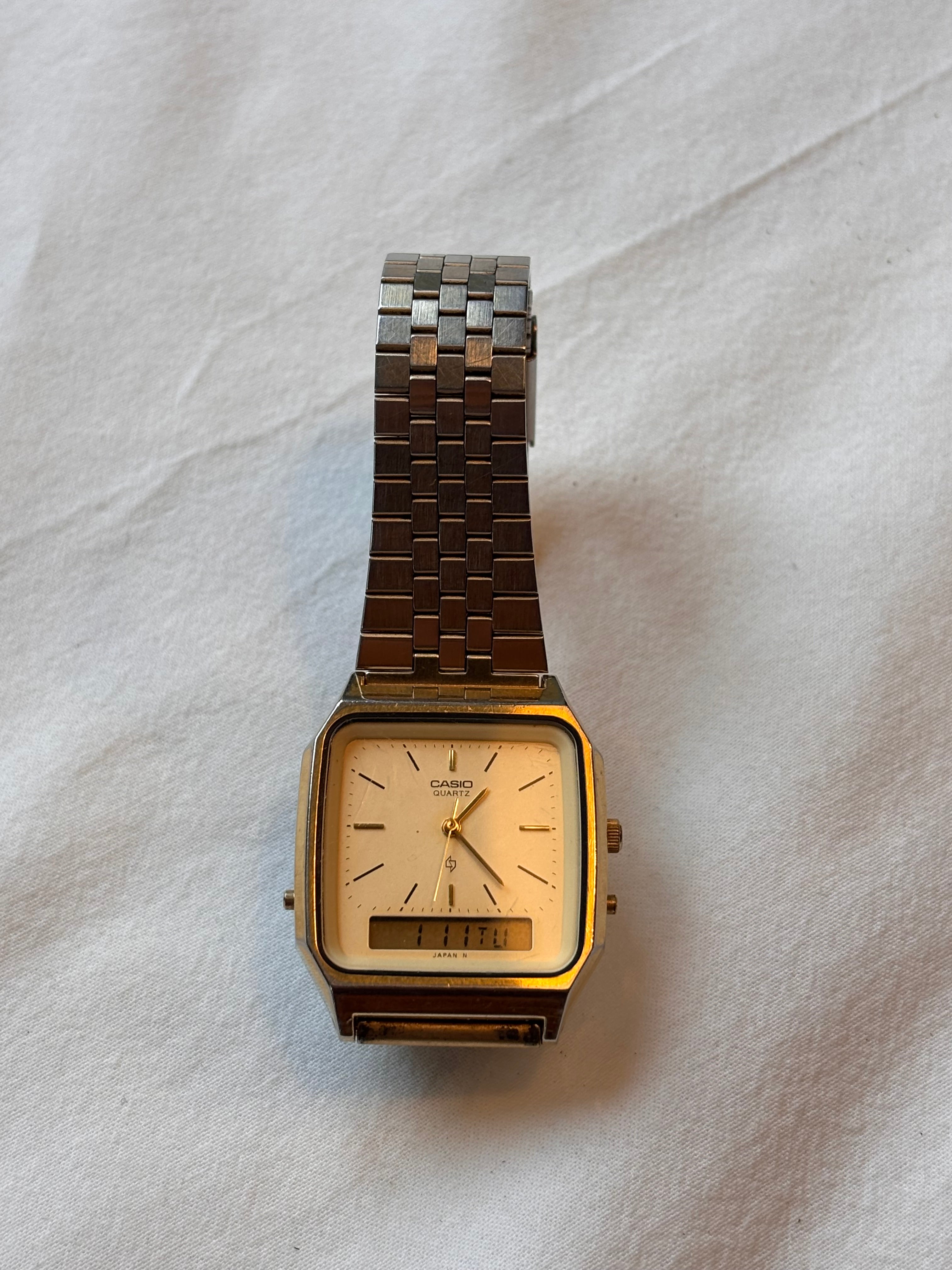 Vintage Casio AQ-321G Ana-Digi – Japan Made