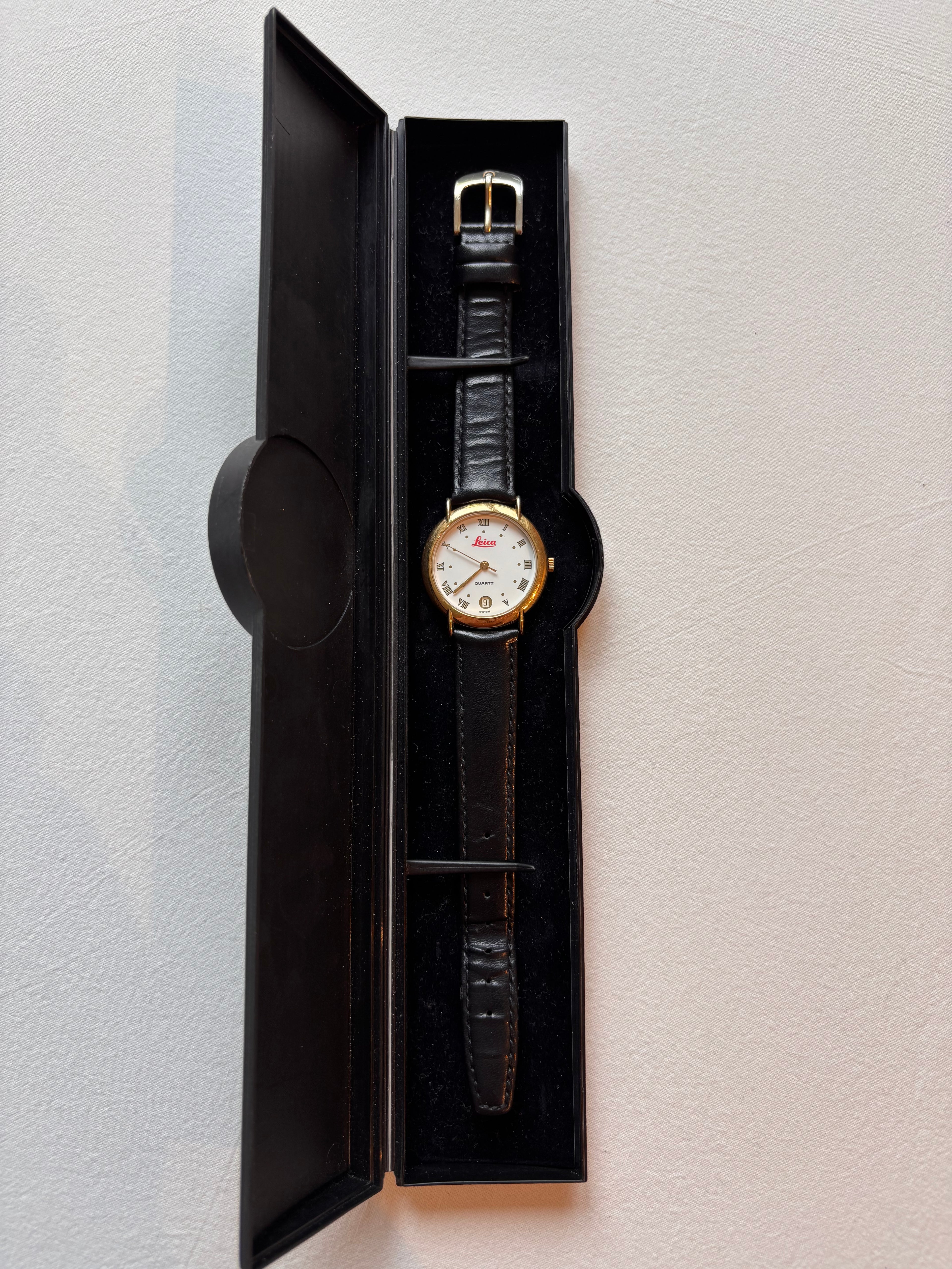 Leica Quartz Vintage Watch – Gold Tone – Presentation Box Included