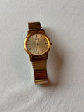 Seiko Vintage Gold Tone Quartz Watch – Stretch Bracelet