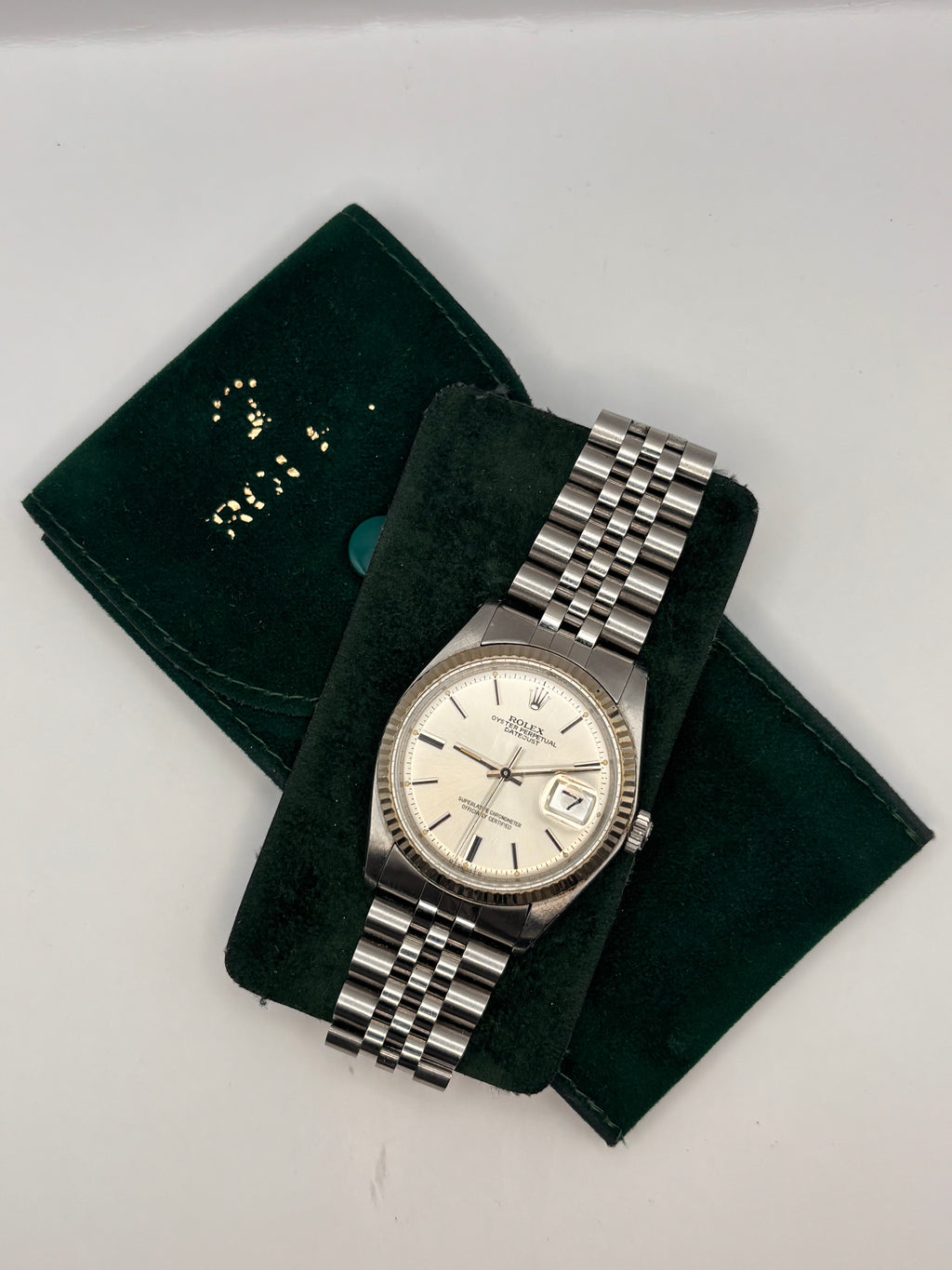 Rolex Datejust 1601 pre-owned watch detail