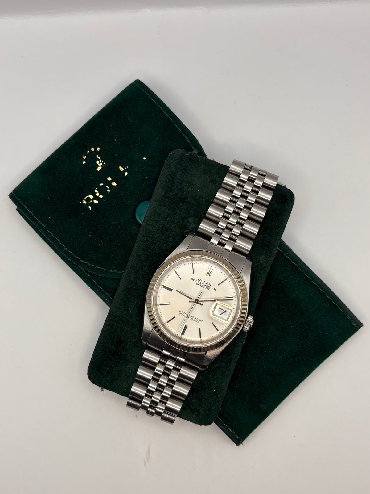 Rolex Datejust 1601 pre-owned watch detail