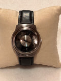 Moretime Vintage Quartz Watch – Black Dial – New Leather Strap