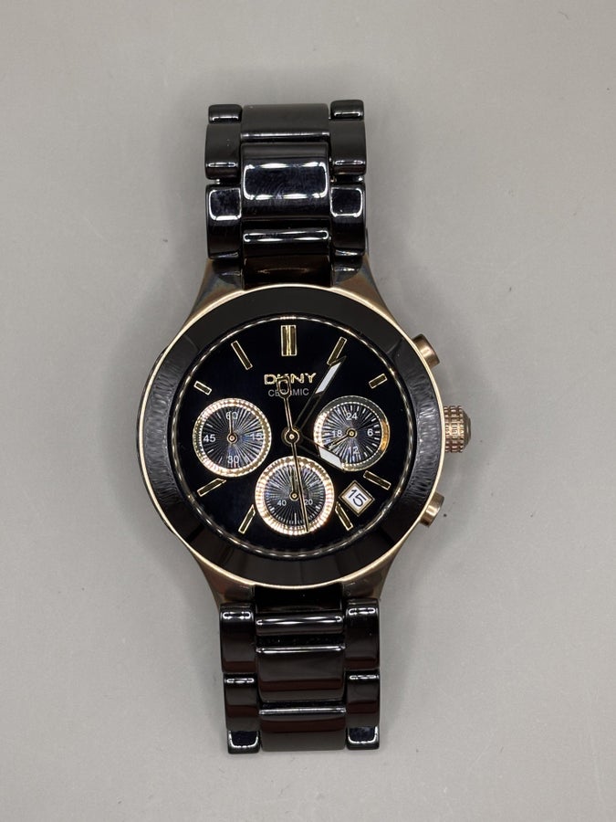 DKNY NY-4915 Chronograph Black Ceramic Watch