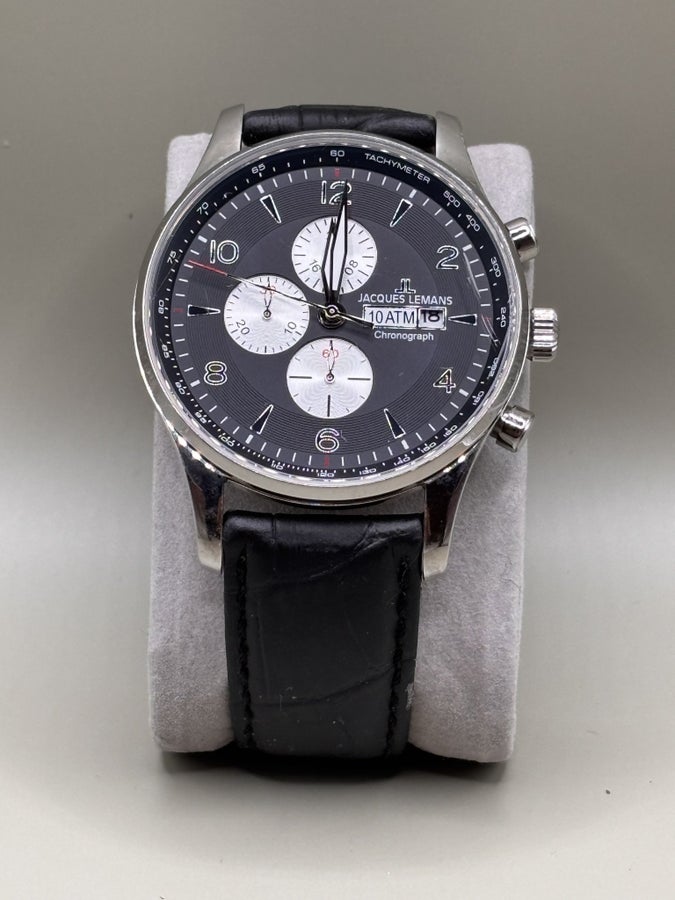 Jacques Lemans 1-1844 Chronograph – Black Dial