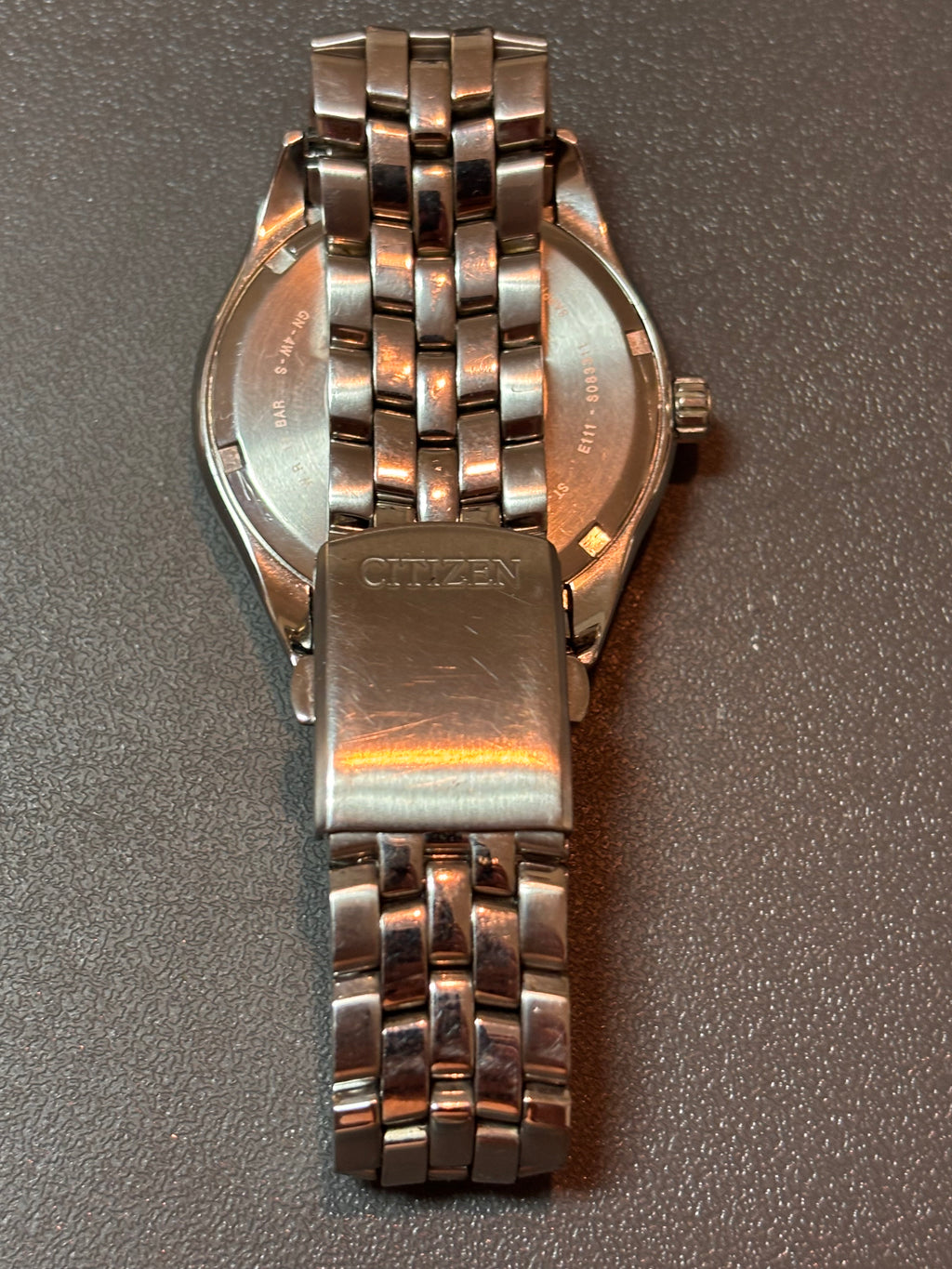 Citizen Eco-Drive Black Dial Solar Watch | Sapphire Crystal | Date | Original Bracelet