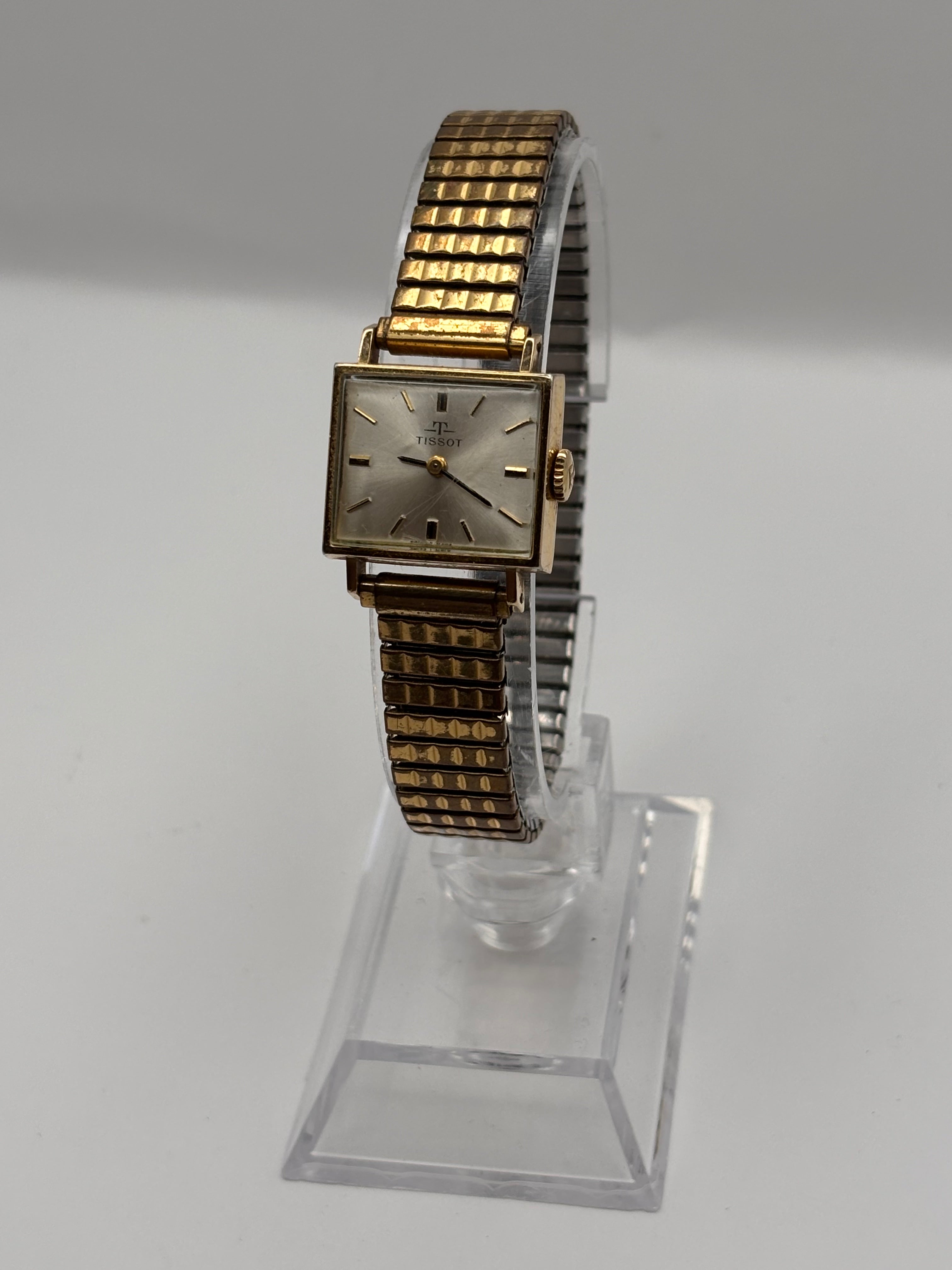 Vintage Tissot Ladies Square Gold Tone Dress
Watch - Perfect Working Condition