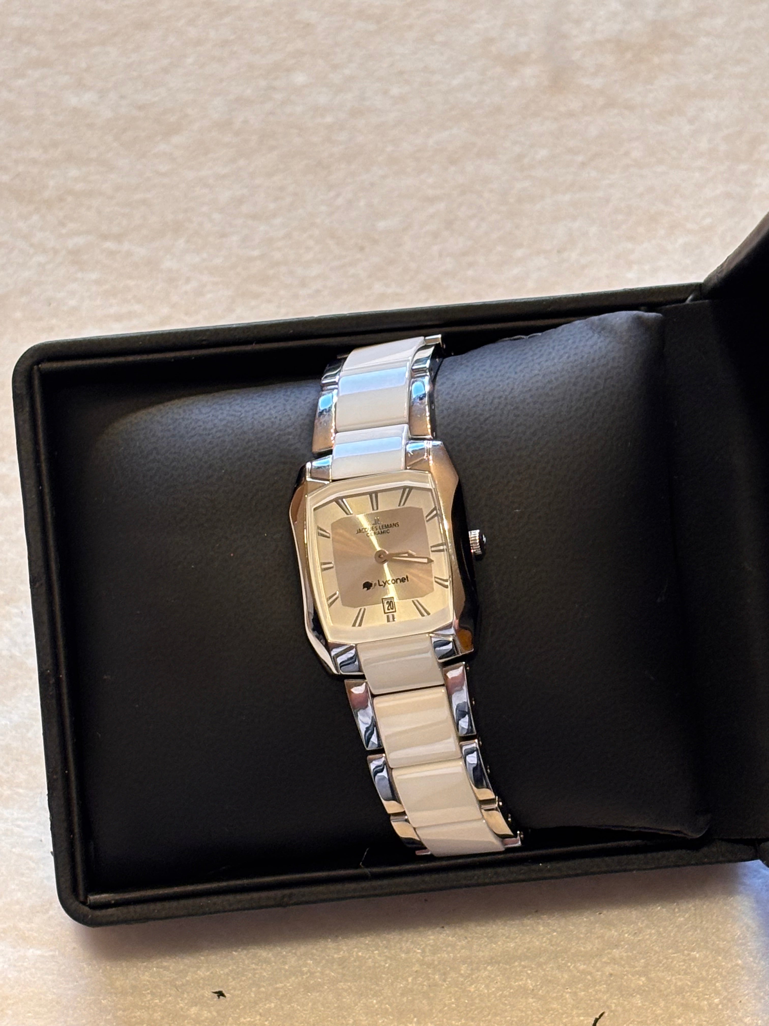 Jacques Lemans Ceramic Damklocka – Komplett med Box & Garantikort – Quartz