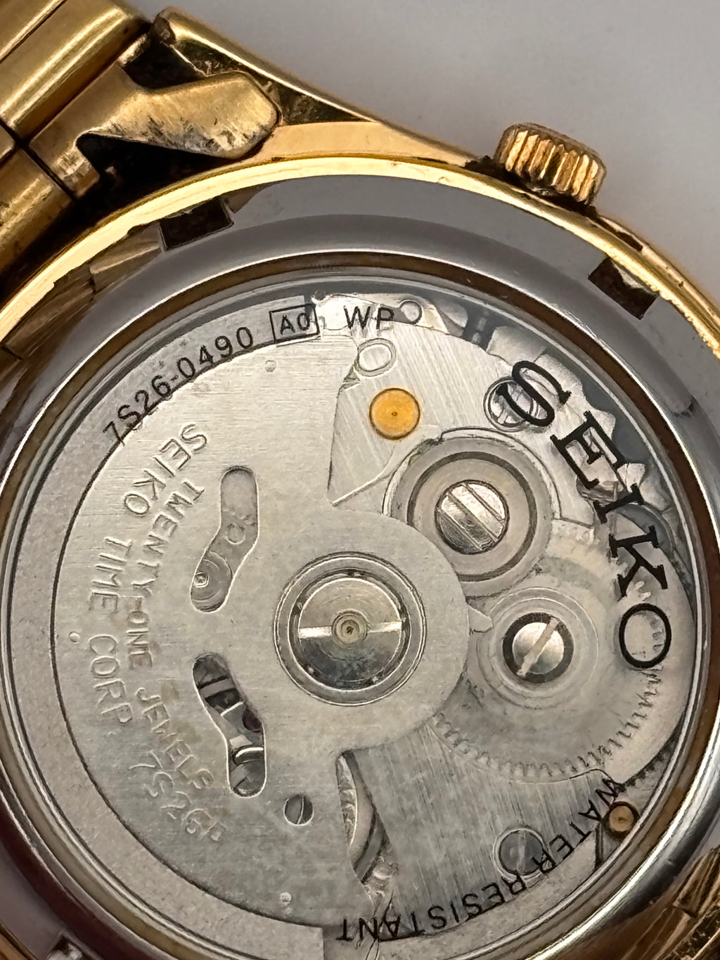 Seiko 5 Automatic Gold Tone Day-Date 21 Jewels – Perfect Working Condition