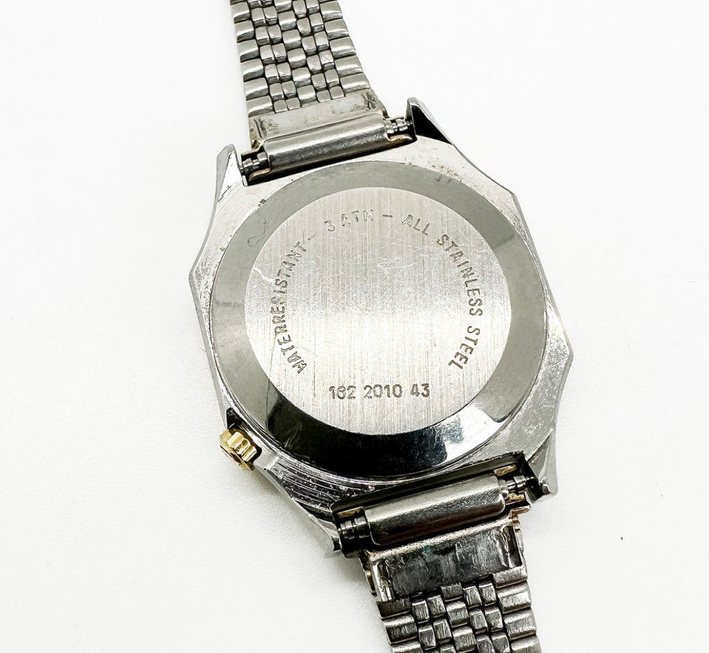 Vintage Certina Quartz Two-Tone Octagonal Swiss Watch | Date | Original Bracelet