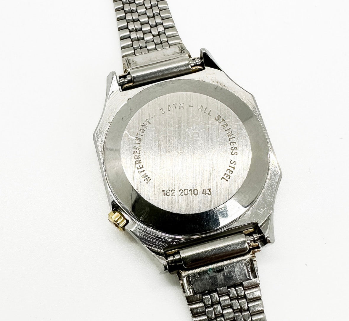 Vintage Certina Quartz Two-Tone Octagonal Swiss Watch | Date | Original Bracelet