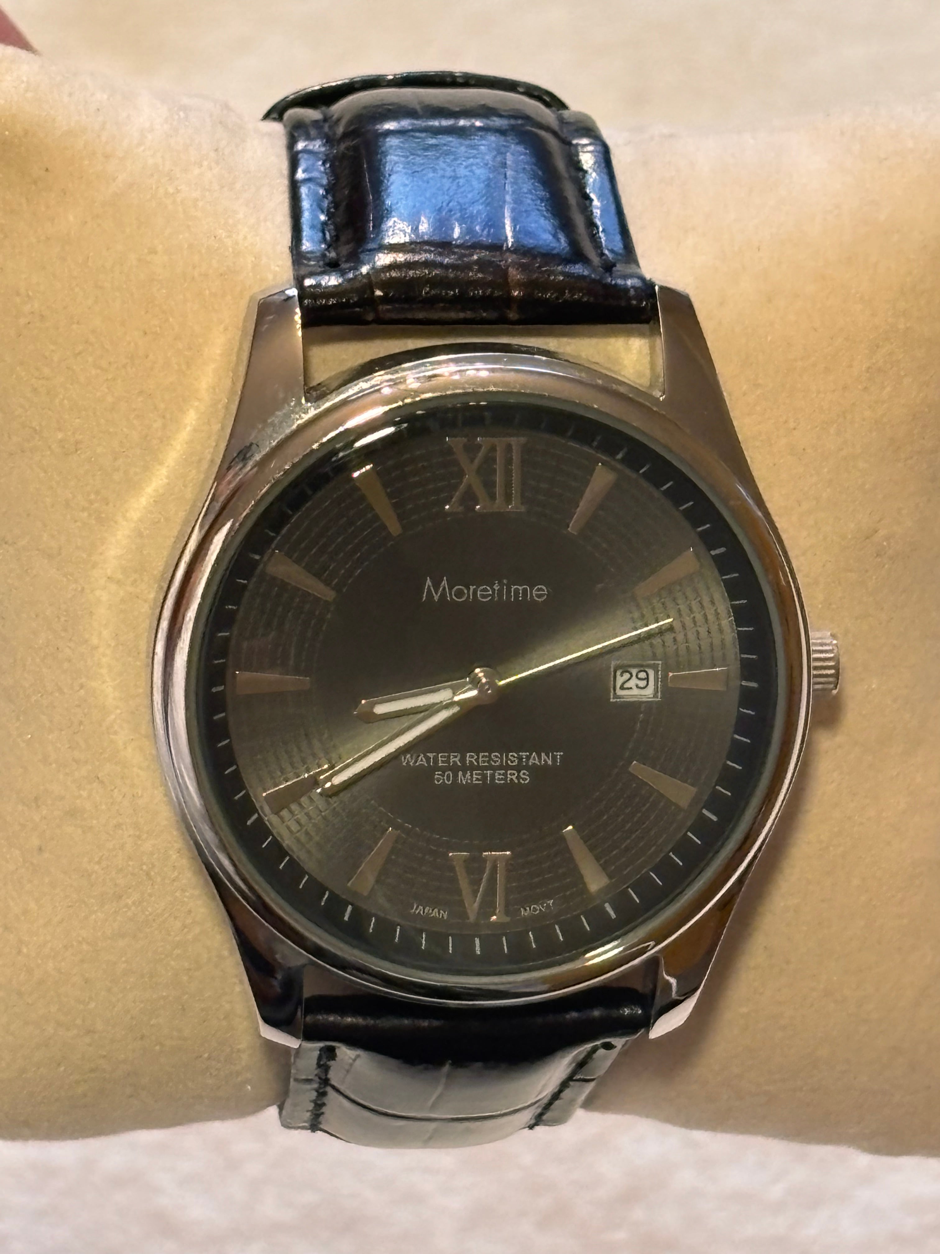 Moretime Herrklocka – Svart Tavla – 50M – Datum – Elegant Dress Watch