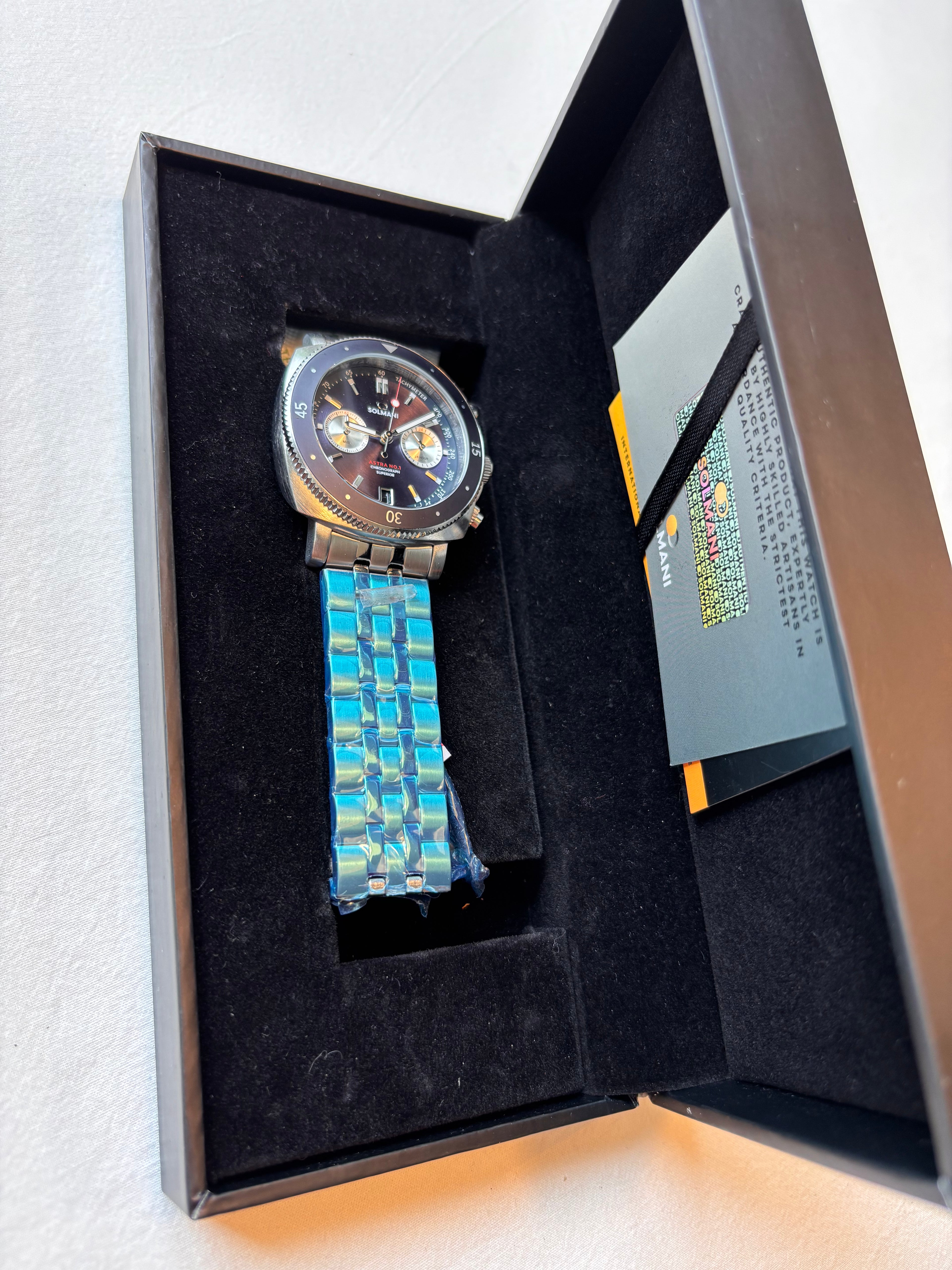 Solmani Luxury Watch Complete Set | Box, Warranty Card & Certificate Brand New