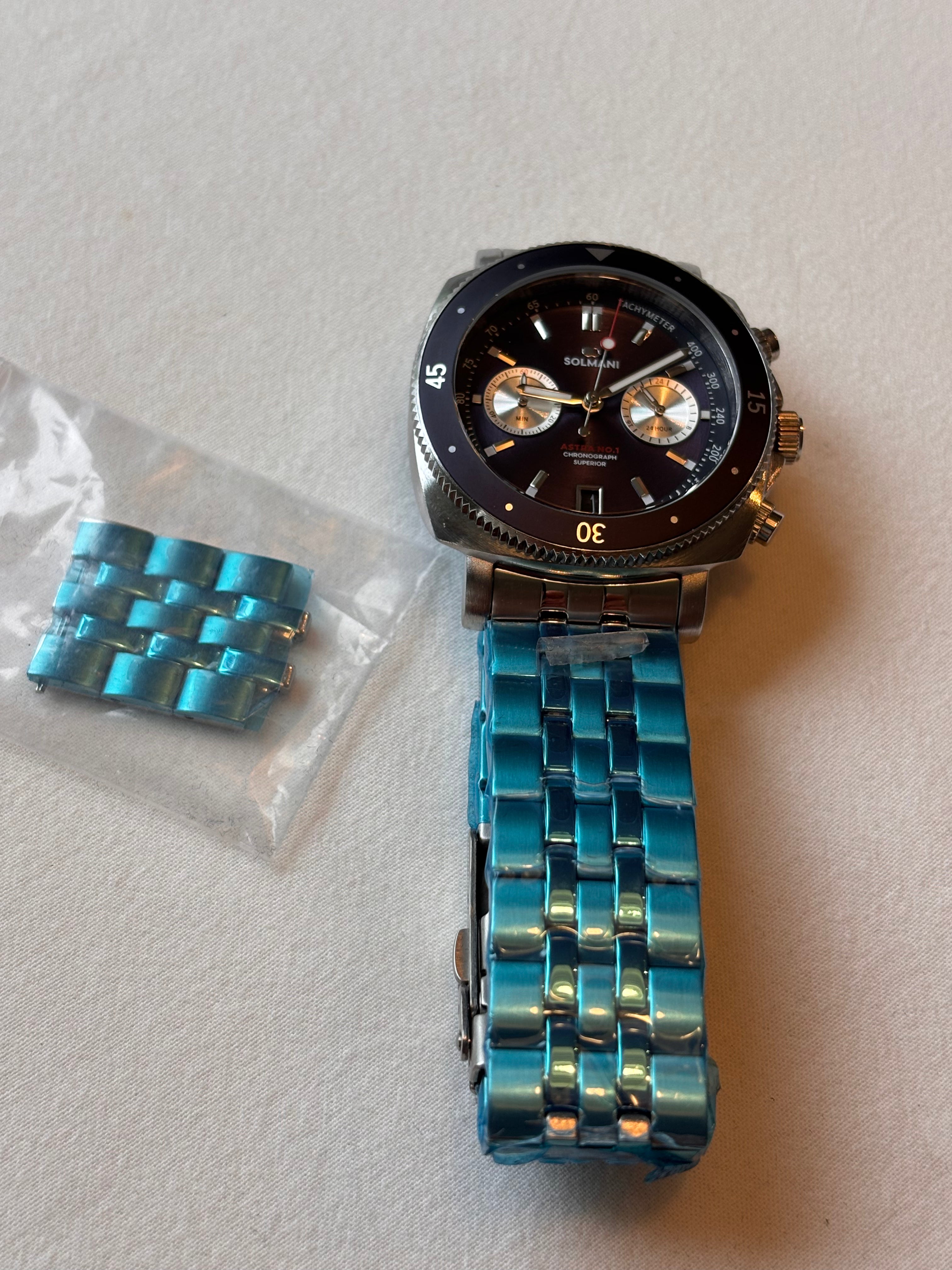 Solmani Luxury Watch Complete Set | Box, Warranty Card & Certificate Brand New