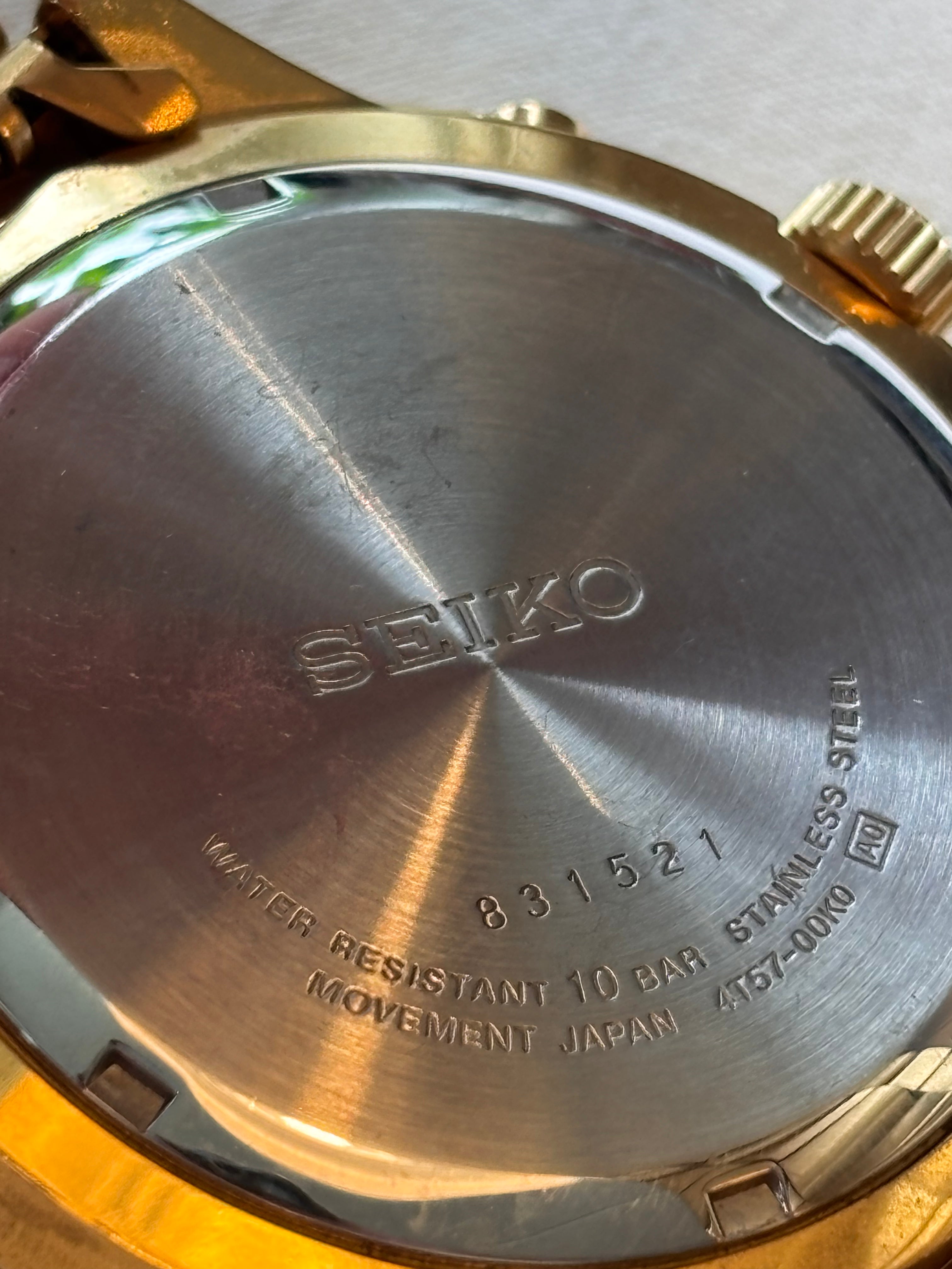 Seiko Chronograph 100M Quartz | White Dial | Ref. 4T57-00K0