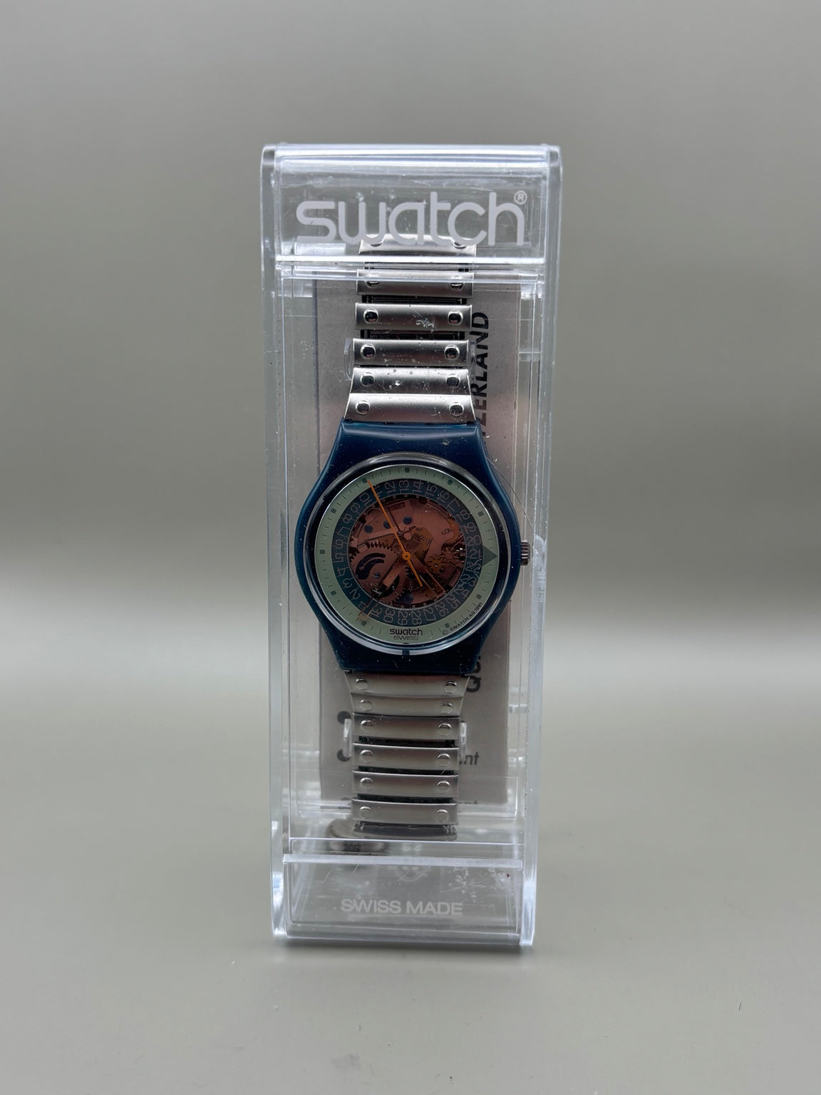 Swatch Blue Case Copper Dial – Swiss Made