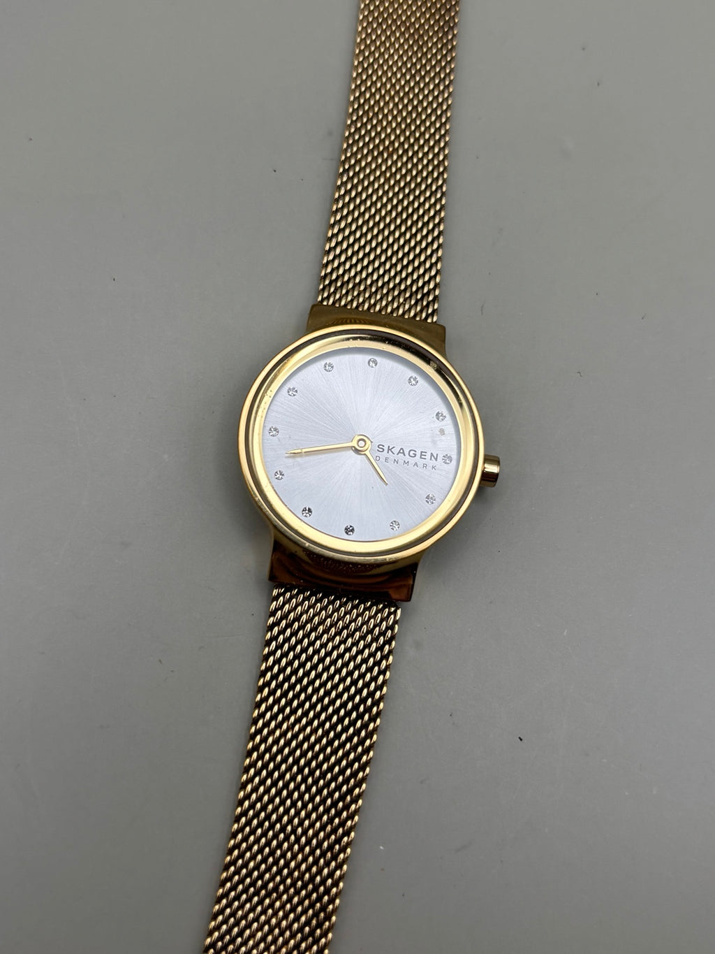 Skagen Freja gold-tone watch dial