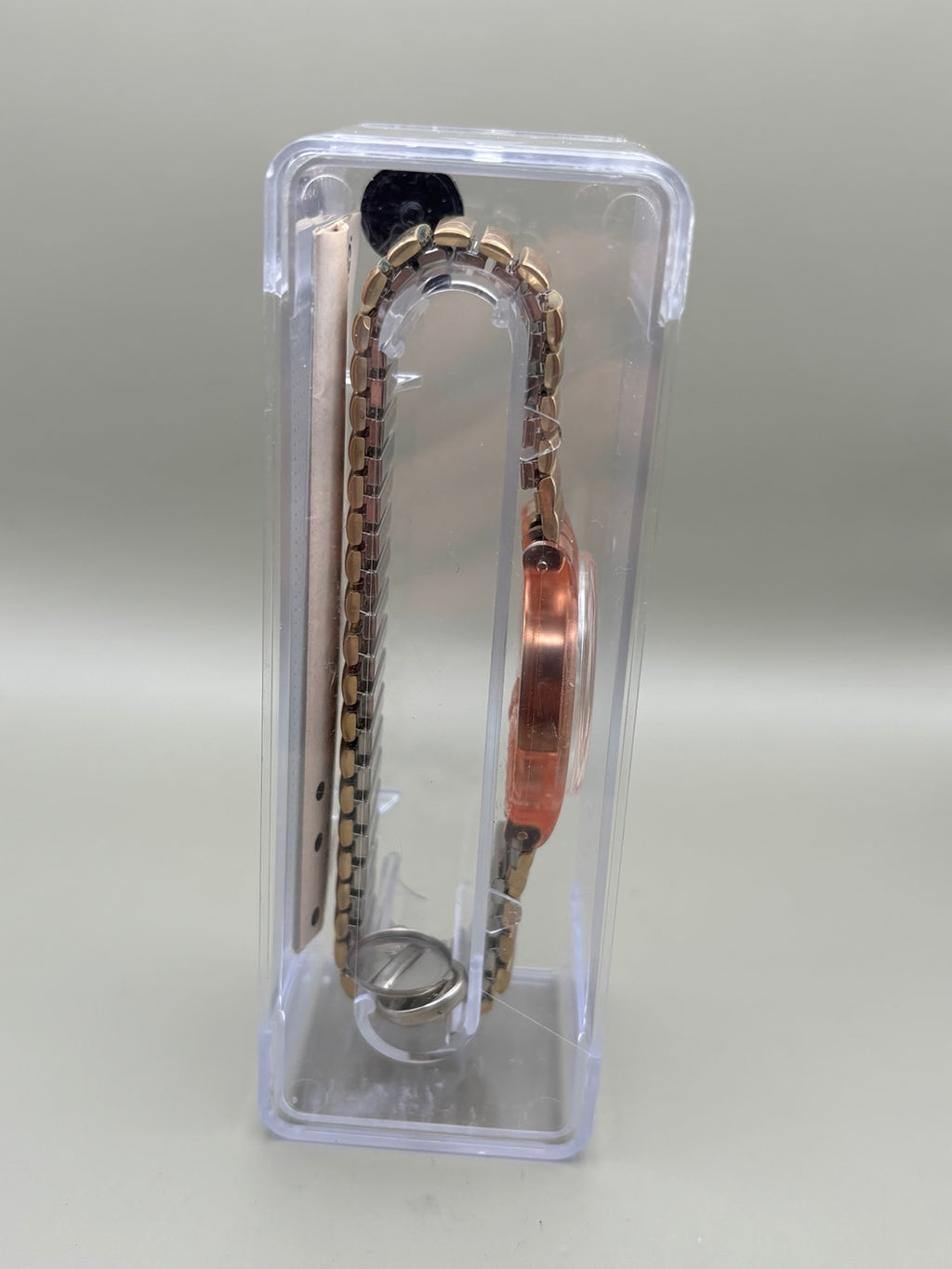 Swatch Transparent Rose Gold Swiss Quartz Watch – Original Case
