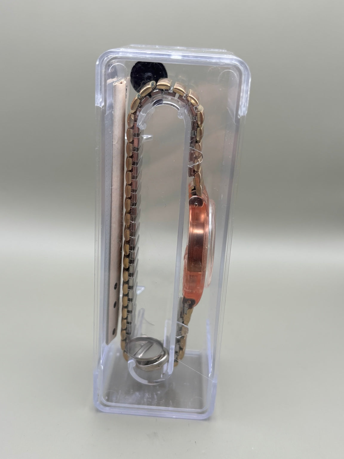 Swatch Transparent Rose Gold Swiss Quartz Watch – Original Case
