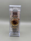 Swatch Gold Filigree Transparent Swiss Watch – Original Case
