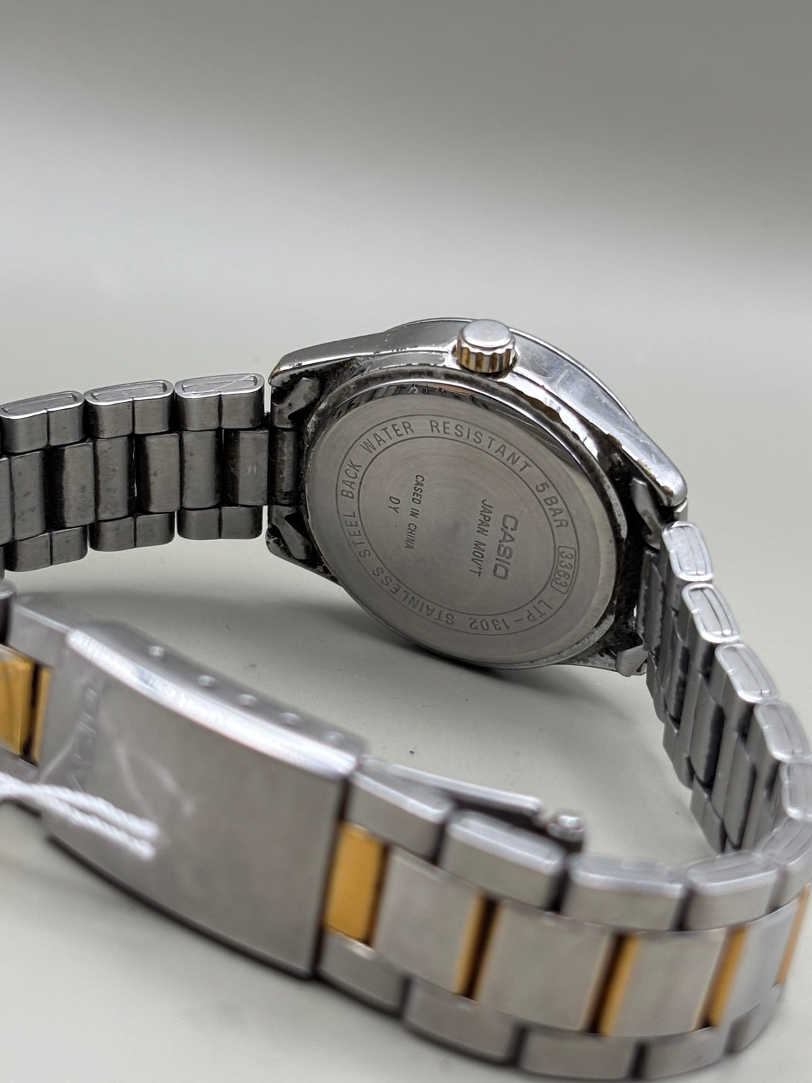 Casio LTP-1302 reference 3363 caseback