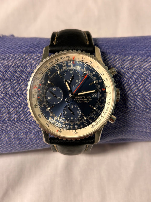 Breitling Navitimer A13324 blue dial front