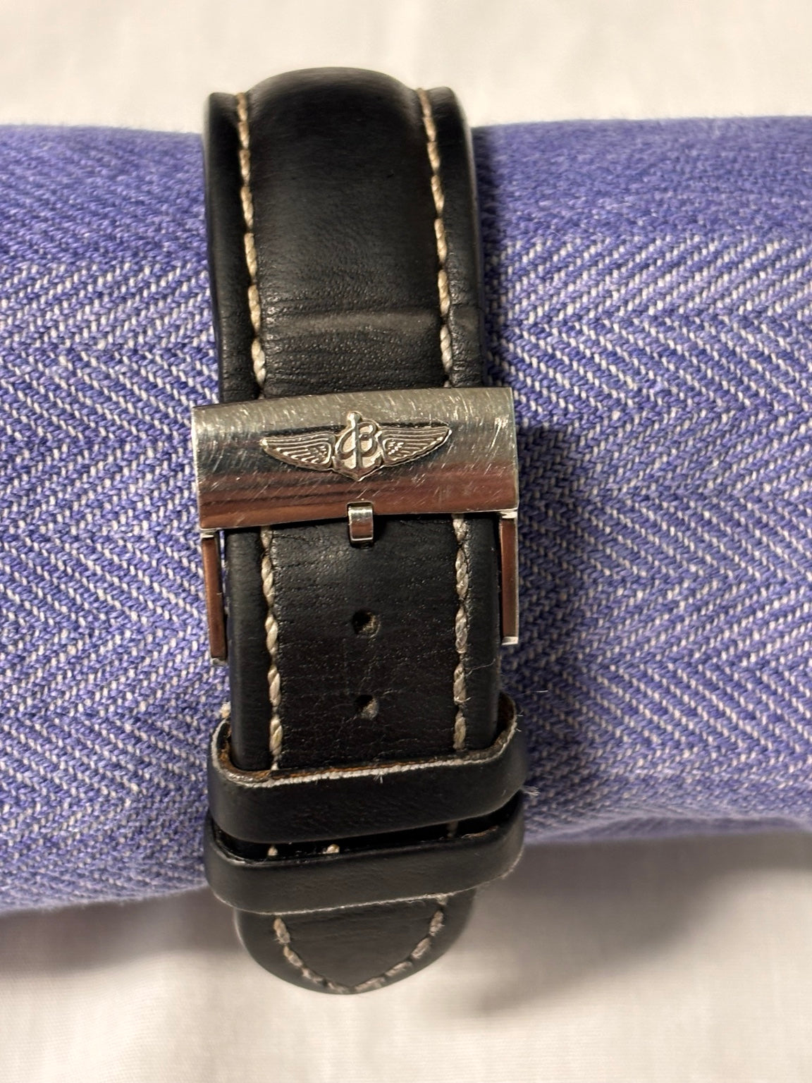 Breitling leather strap and buckle