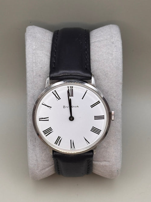Bulova Swiss M8 1-599025 – Roman Numeral Dress Watch photo 1