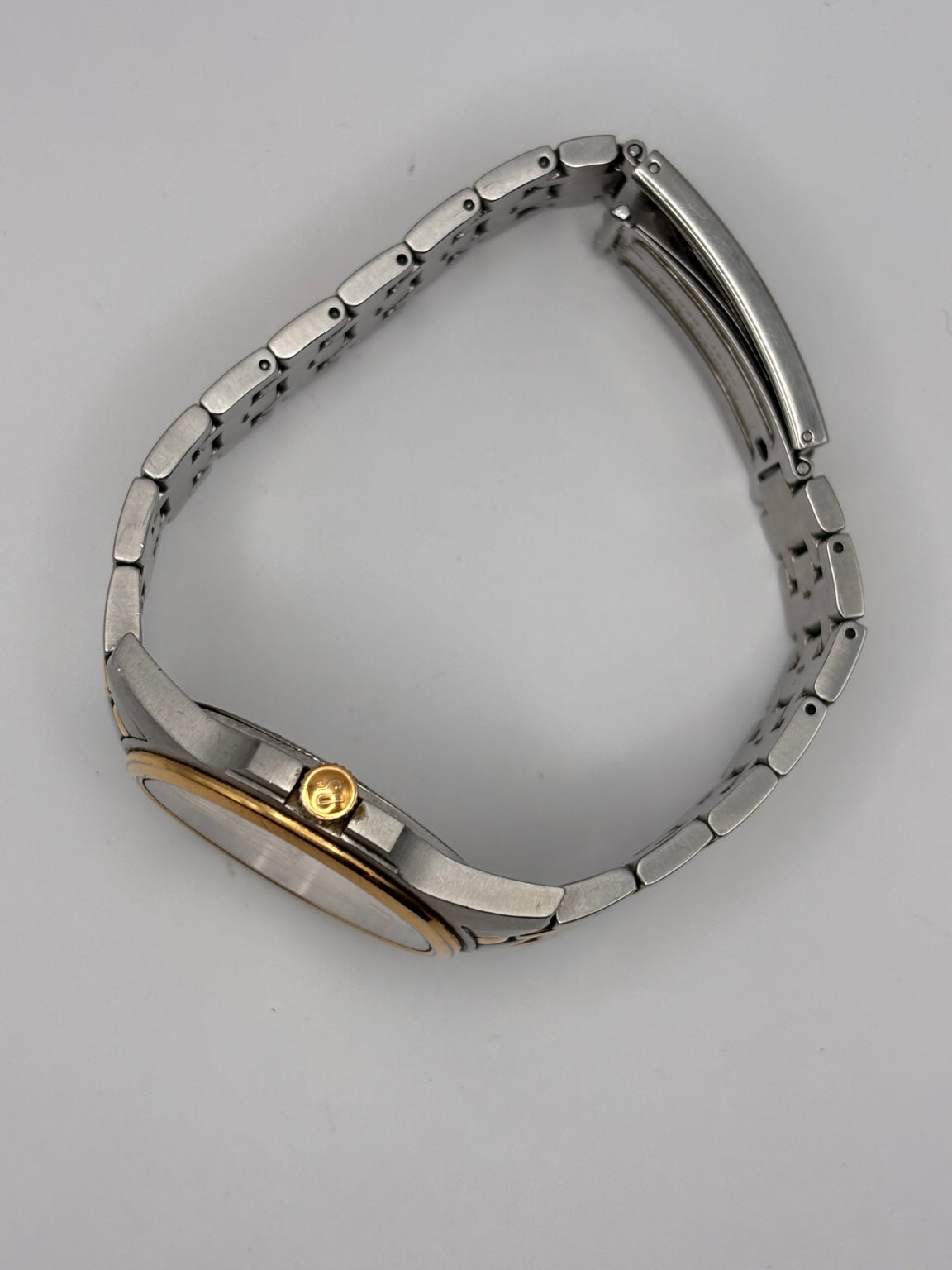 Certina DS two-tone Swiss watch side view