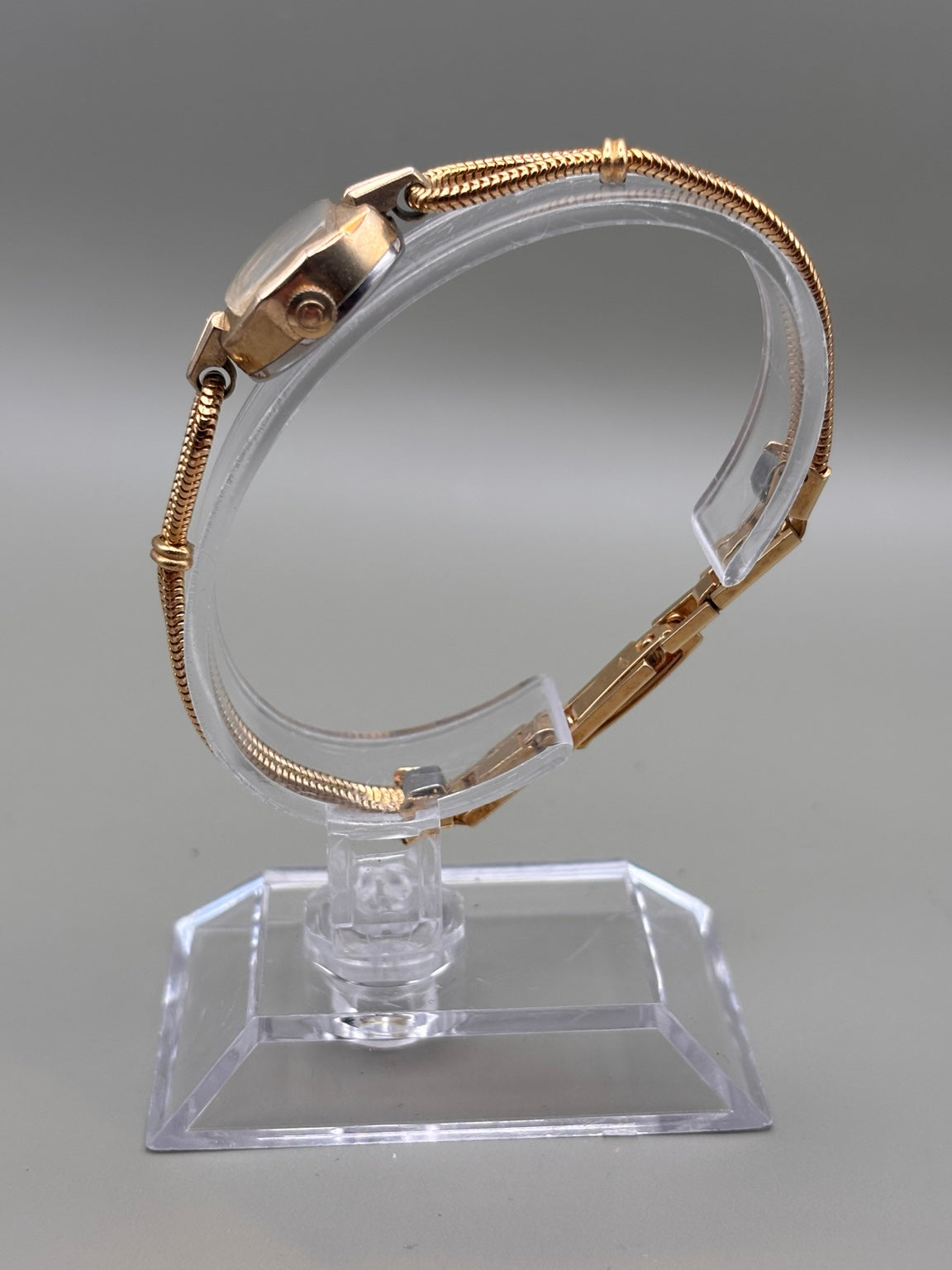 Certina ladies gold-tone watch side and bracelet