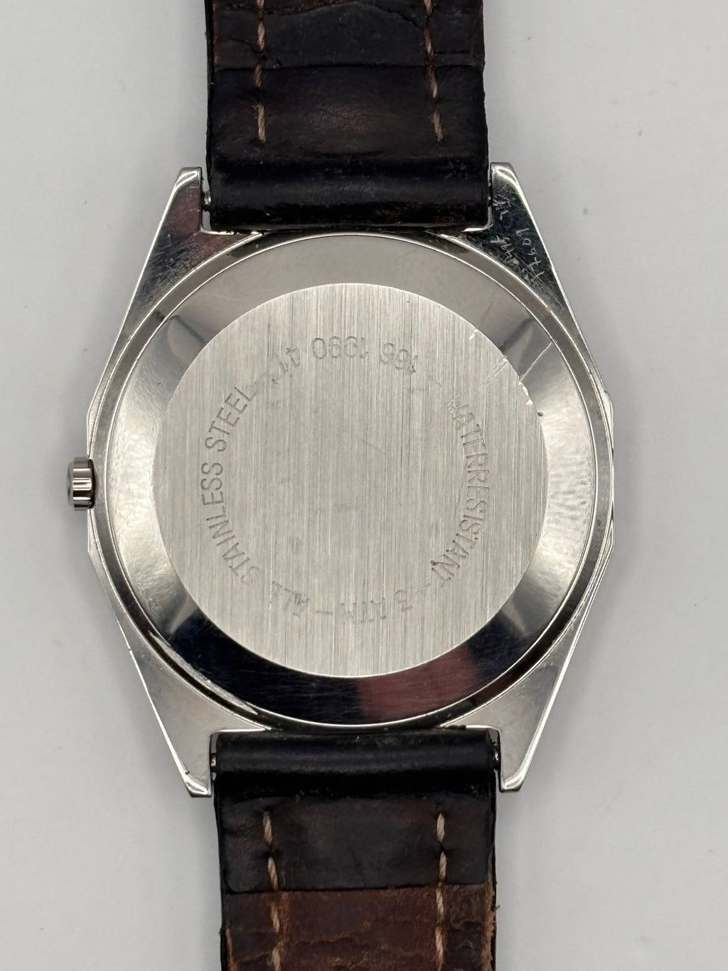 Vintage Certina Swiss quartz watch stainless steel caseback