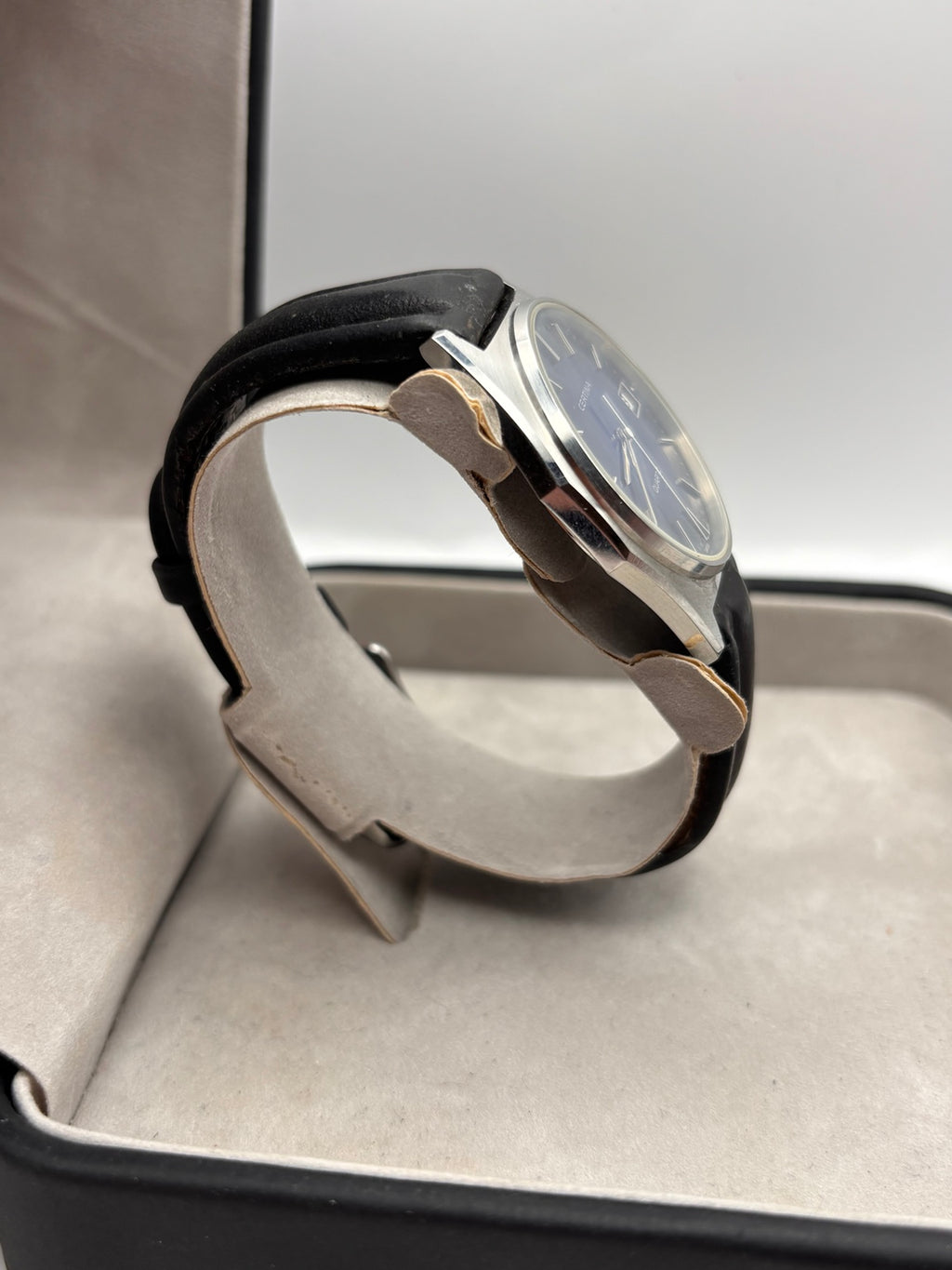 Vintage Certina Swiss quartz watch opposite side view