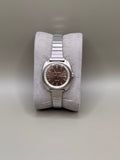 Eterna-Matic Sahida automatic brown dial front view