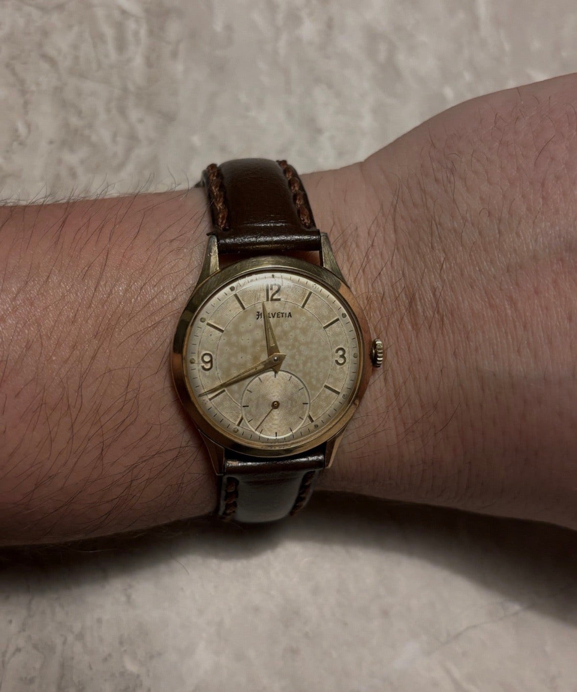 Helvetia men's Swiss mechanical small seconds watch