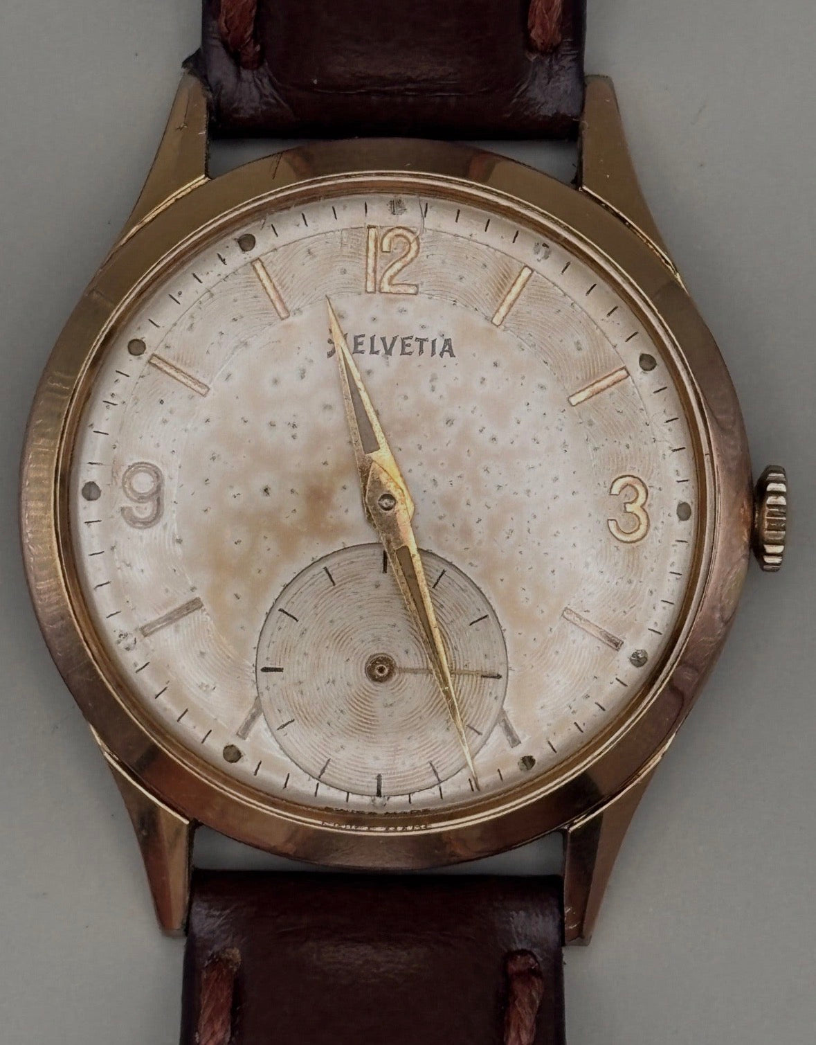 Helvetia men's Swiss mechanical small seconds watch