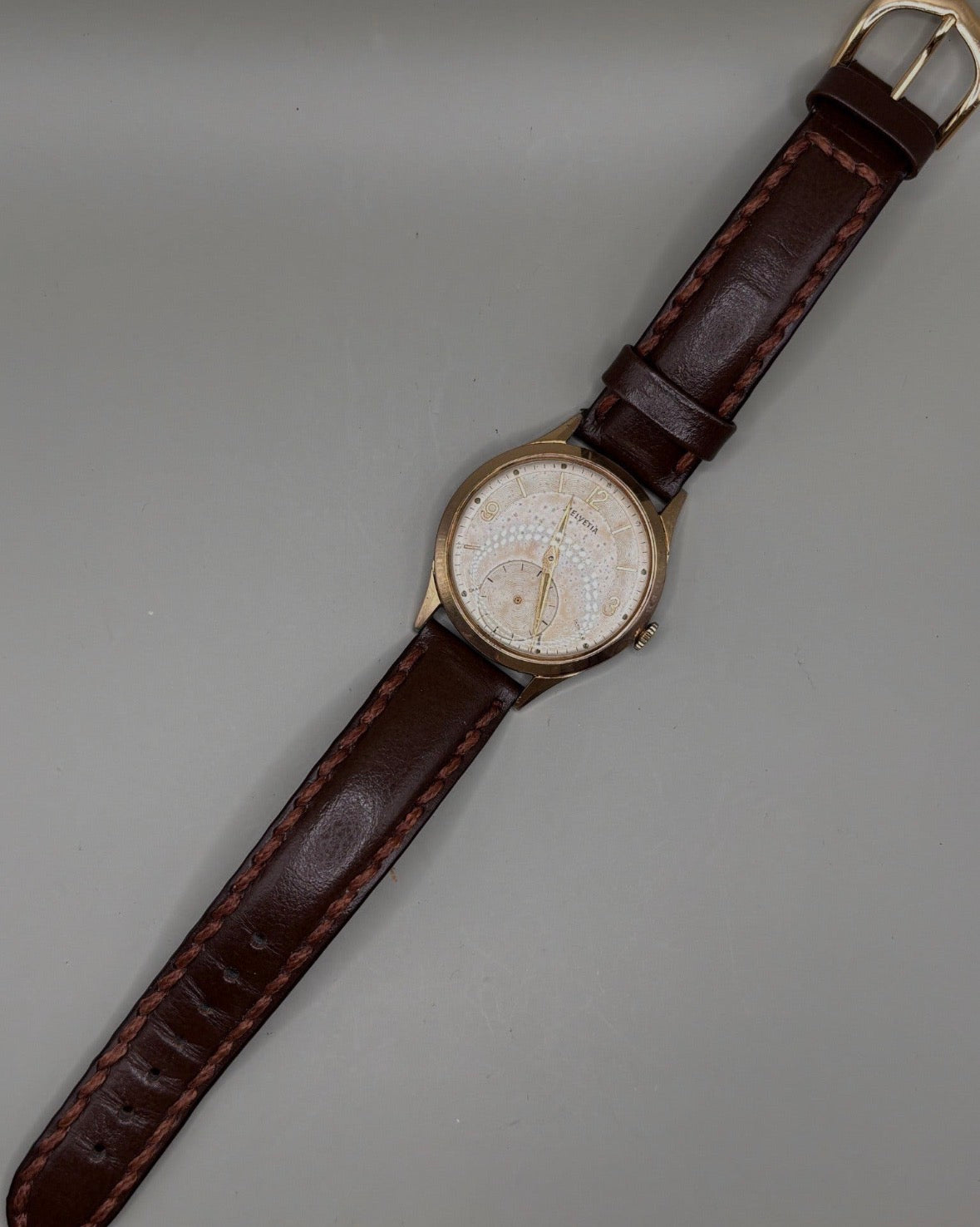 Helvetia men's Swiss mechanical small seconds watch