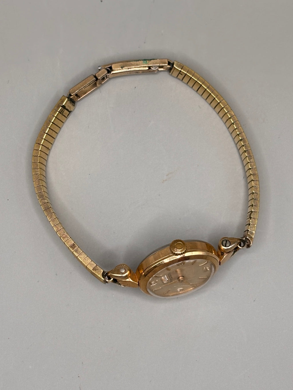 Vintage Omega ladies manual wind gold-tone watch view 2