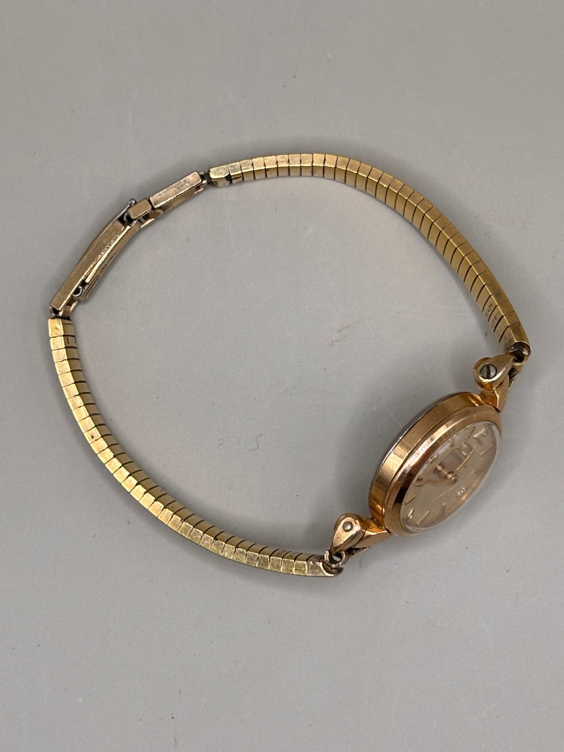 Vintage Omega ladies manual wind gold-tone watch view 3