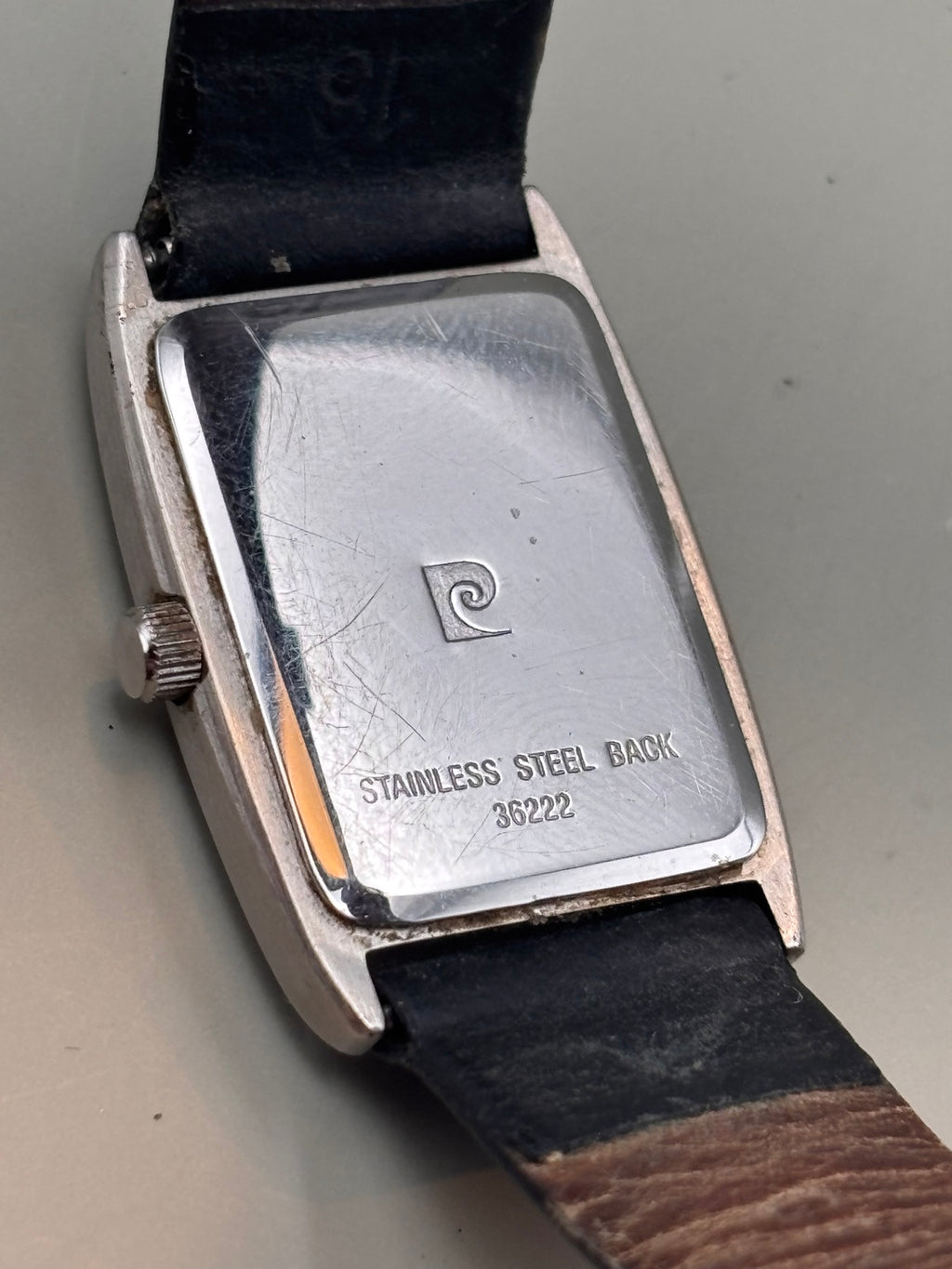 Pierre Cardin watch stainless steel caseback reference 36222