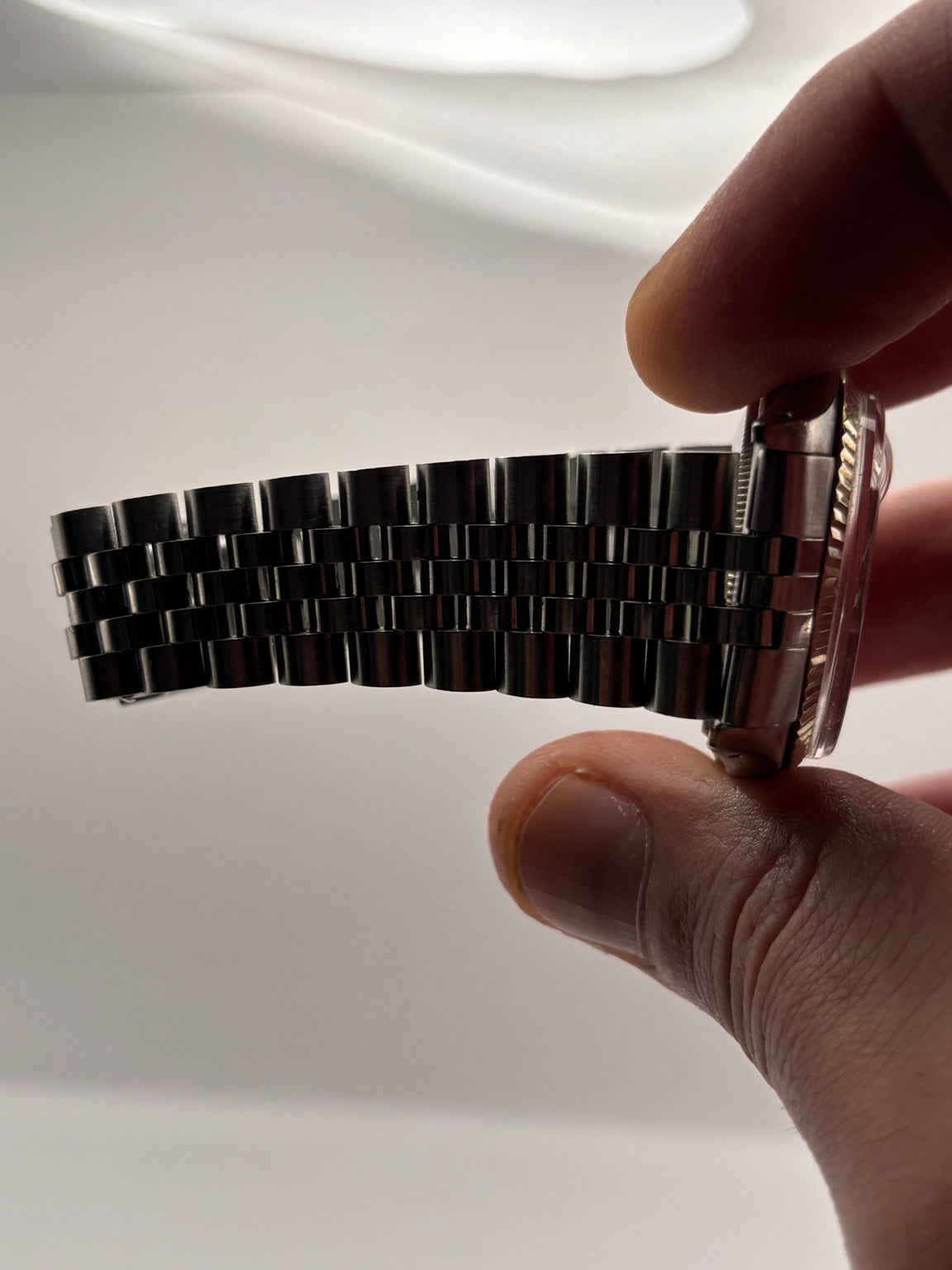 Rolex Datejust Jubilee bracelet side view