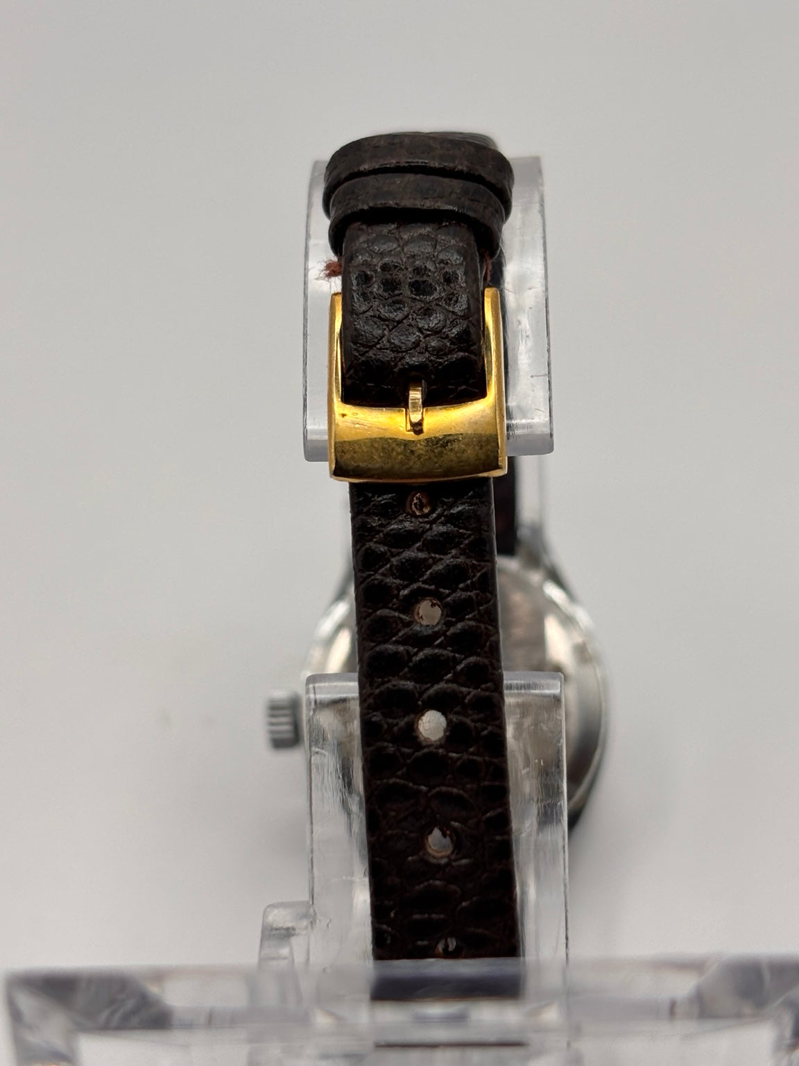 Rutina 17 jewels Incabloc watch leather strap and buckle