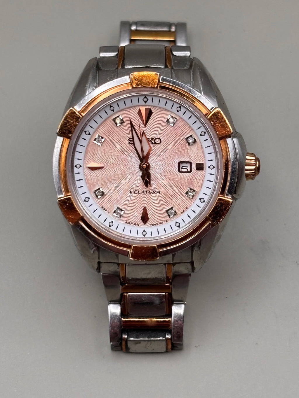 Seiko Velatura Two-Tone Ladies Watch 7N82 photo 6