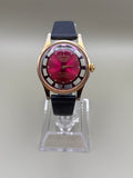 Sexmosa 17 Jewels Swiss mechanical purple dial watch front