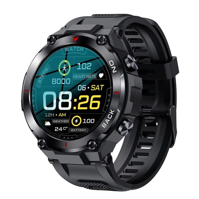 Rugged IP68 Smartwatch – Heart Rate Monitor & 1.32-inch Display
