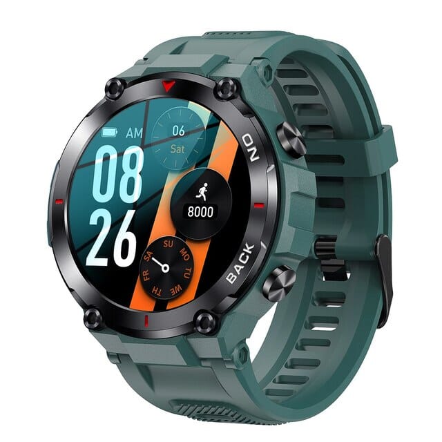 Rugged IP68 Smartwatch – Heart Rate Monitor & 1.32-inch Display